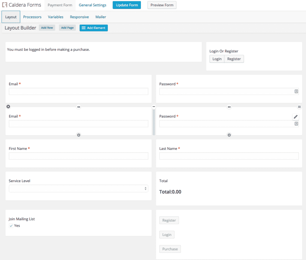 simple-ecommerce-form - WordPress Form Builder | Caldera Forms
