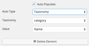 Automatically populating a Caldera Forms dropdown with categories.