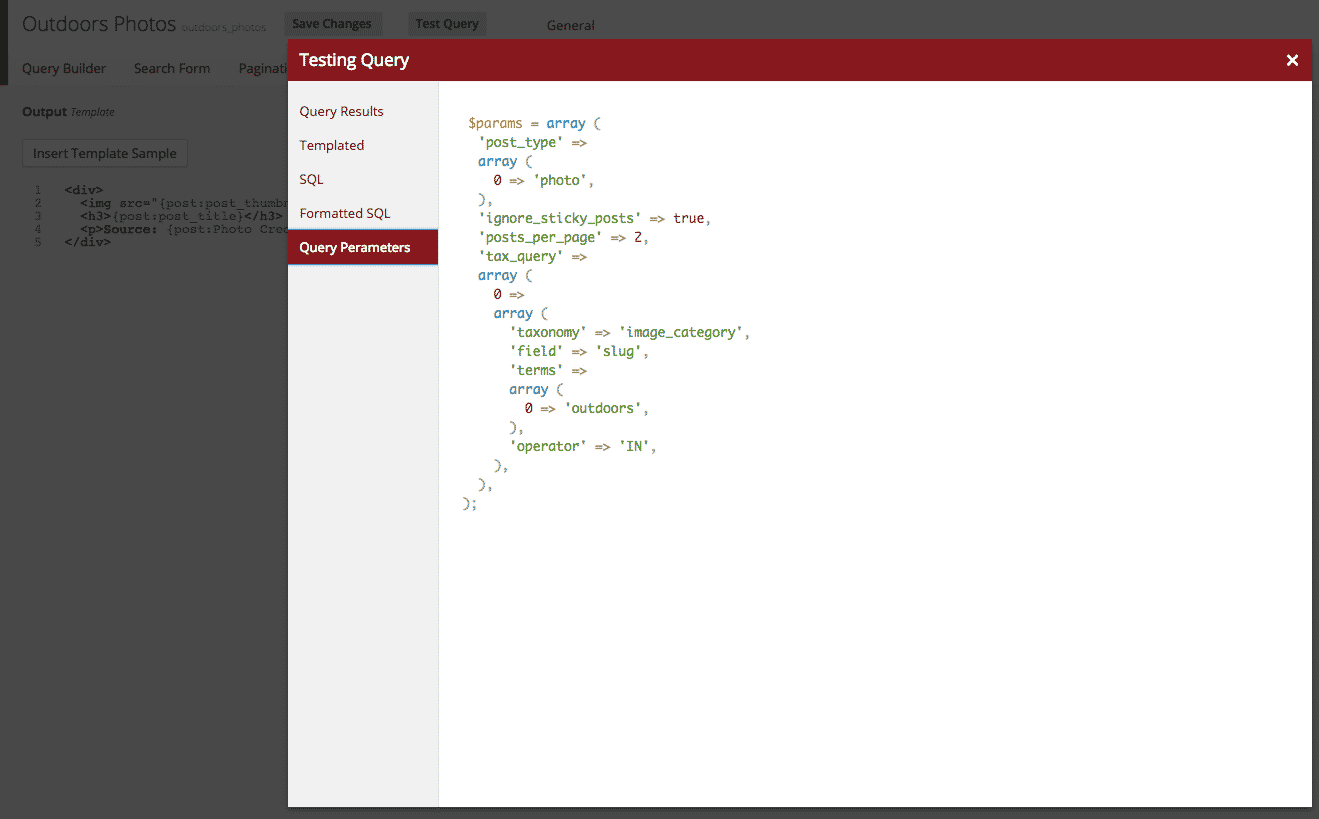 ceq-paramsCaldera Easy Queries Parameters View