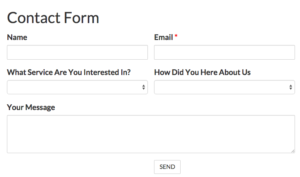 A Contact Form Created With Caldera Forms