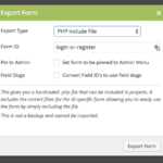 Export A Caldera Form As A PHP File