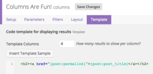 Multi-column Clarity Result Template Controls