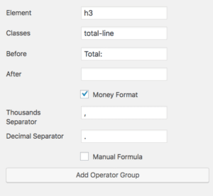 Settings in a Caldera Forms calculation field related to rounding