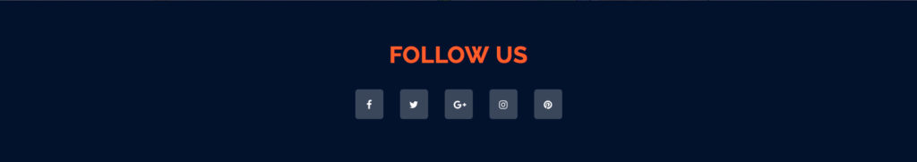 Example of Social buttons created using Elementor and Caldera Forms