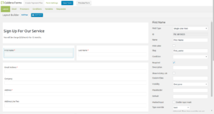 Form layout for the template of the recurring payment plans for Authorize.net and Caldera Forms.