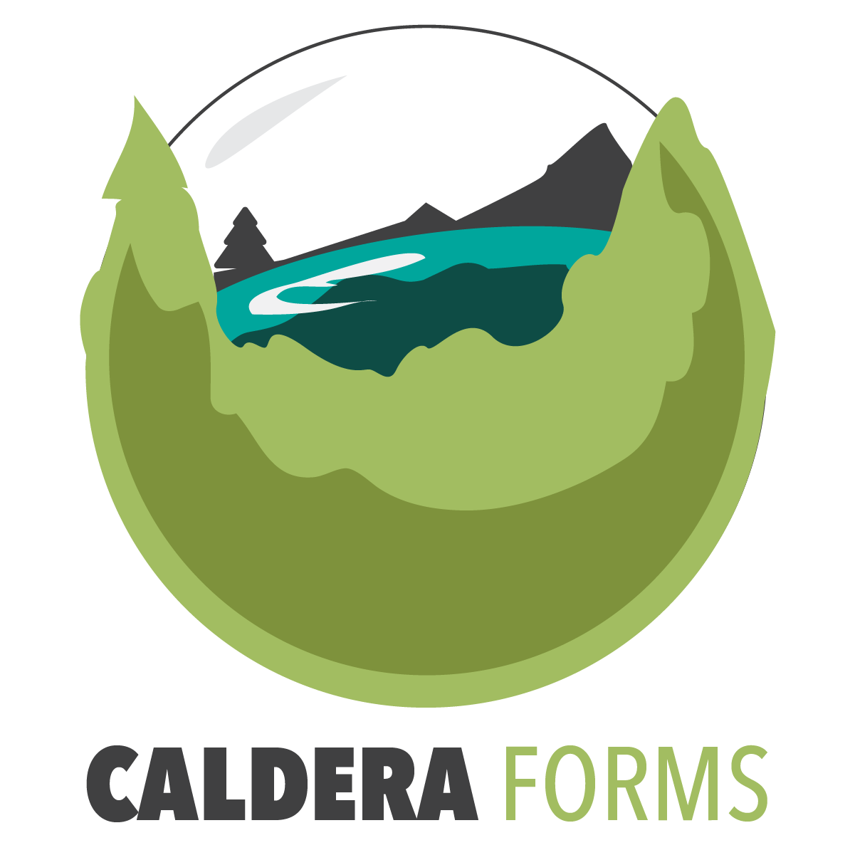 The Caldera globe logo with the words Caldera Forms below it