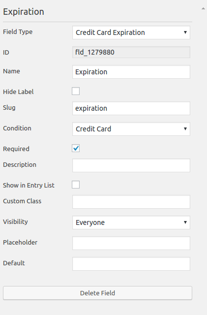 Caldera Forms Credit Card Expiration Field Configuration - WordPress ...