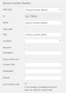 Caldera Forms Phone Number Better Field All Options