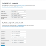 Caldera Forms PayPal Advanced Global Settings