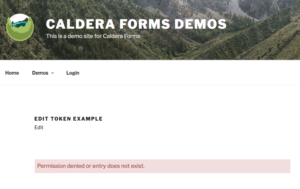 Caldera Forms Editable Entry Example Error