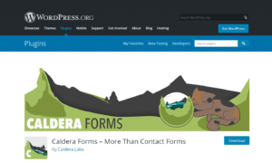 Caldera Forms plugin page on wordpress.org