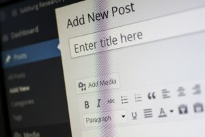 An image showing WordPress screen: Add New Post