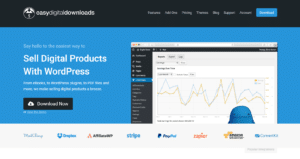 Easy Digital Downloads website screenshot