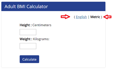 bmi calculator adults