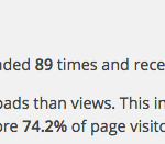 Summary of WordPress form engagment and views